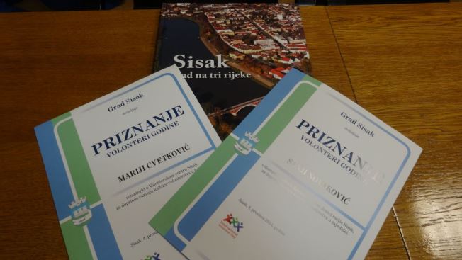 LDA Sisak volunteers received Town of Sisak reward