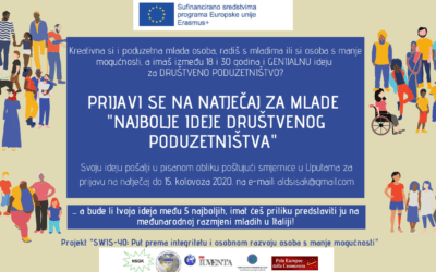 Natječaj za mlade – Najbolje ideje društvenog poduzetništva