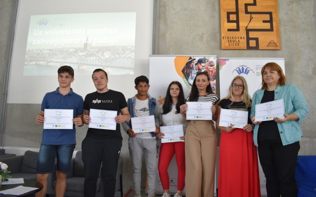 Opening of the School Volunteering Club “Most” at Vocational School Sisak