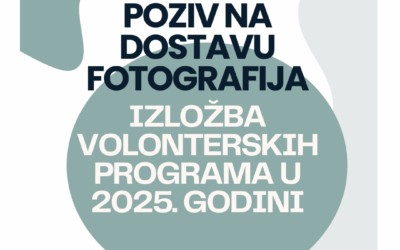 Poziv na dostavu fotografija za izložbu volonterskih programa u 2025. godini