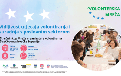 Poziv na stručni skup: Vidljivost utjecaja volontiranja i suradnja s poslovnim sektorom